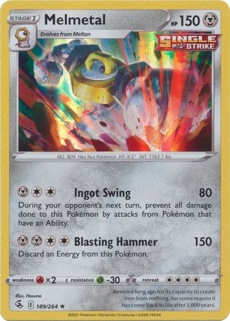 Sword & Shield: Fusion Strike: 189/264 - Melmetal - Holo Rare
