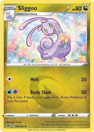 Sword & Shield: Fusion Strike: 196/264 - Sliggoo - Uncommon