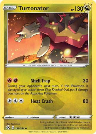 Sword & Shield: Fusion Strike: 198/264 - Turtonator - Uncommon
