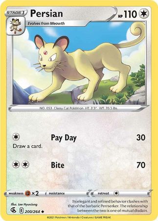 Sword & Shield: Fusion Strike: 200/264 - Persian - Uncommon