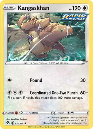 Sword & Shield: Fusion Strike: 204/264 - Kangaskhan - Rare