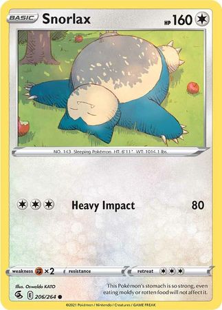 Sword & Shield: Fusion Strike: 206/264 - Snorlax - common