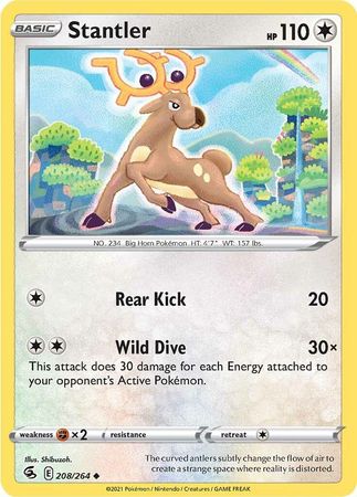 Sword & Shield: Fusion Strike: 208/264 - Stantler - Uncommon