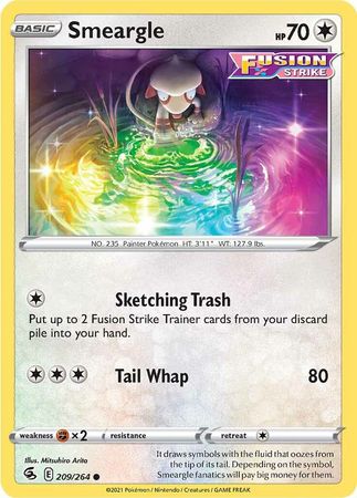 Sword & Shield: Fusion Strike: 209/264 - Smeargle - Common