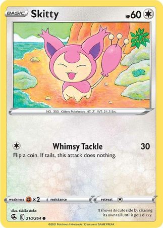 Sword & Shield: Fusion Strike: 210/264 - Skitty - Common