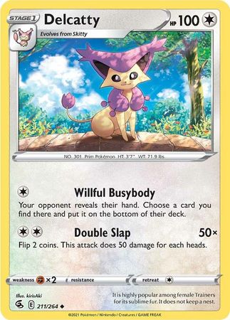 Sword & Shield: Fusion Strike: 211/264 - Delcatty - Uncommon