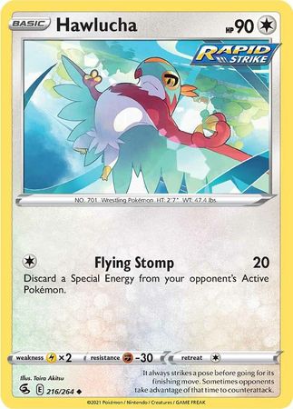 Sword & Shield: Fusion Strike: 216/264 - Hawlucha - Uncommon