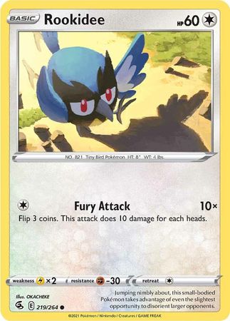 Sword & Shield: Fusion Strike: 219/264 - Rookidee - Common