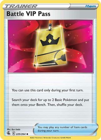Sword & Shield: Fusion Strike: 225/264 - Battle VIP Pass - Uncommon