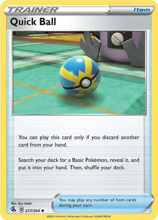 Sword & Shield: Fusion Strike: 237/264 - Quick Ball - Uncommon