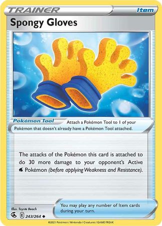 Sword & Shield: Fusion Strike: 243/264 - Spongy Gloves - Uncommon