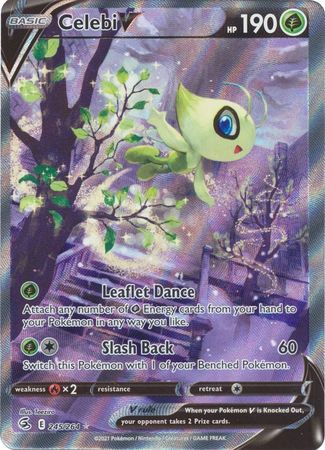 Sword & Shield: Fusion Strike: 245/264 - Celebi V - Alternate Art Ultra Rare