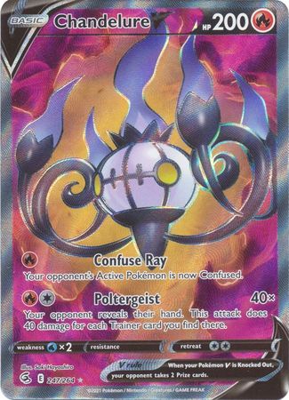 Sword & Shield: Fusion Strike: 247/264 - Chandelure V - Full Art Ultra Rare