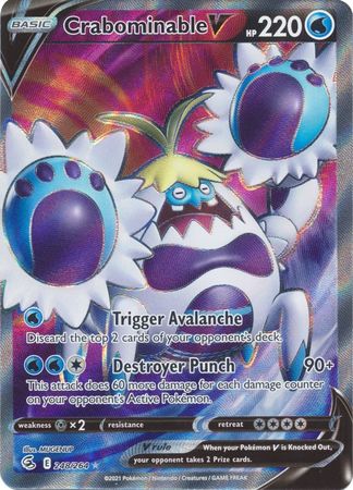 Sword & Shield: Fusion Strike: 248/264 - Crabominable V - Full Art Ultra Rare
