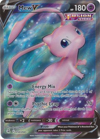 Sword & Shield: Fusion Strike: 250/264 - Mew V - Full Art Ultra Rare