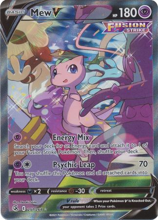 Sword & Shield: Fusion Strike: 251/264 - Mew V - Alternate Art Ultra Rare