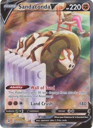 Sword & Shield: Fusion Strike: 252/264 - Sandaconda V - Alternate Art Ultra Rare