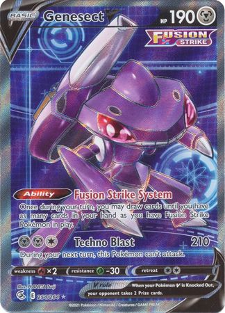 Sword & Shield: Fusion Strike: 254/264 - Genesect V - Full Art Ultra Rare