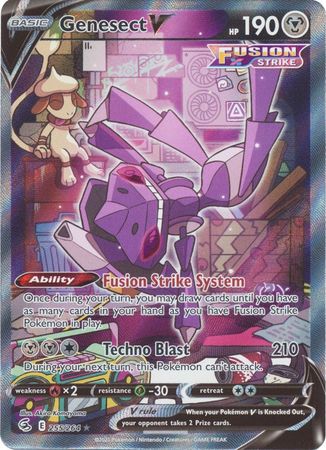 Sword & Shield: Fusion Strike: 255/264 - Genesect V - Alternate Art Ultra Rare