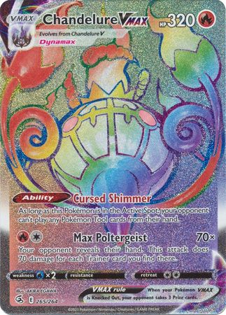 Sword & Shield: Fusion Strike: 265/264 - Chandelure VMAX - Hyper Rare