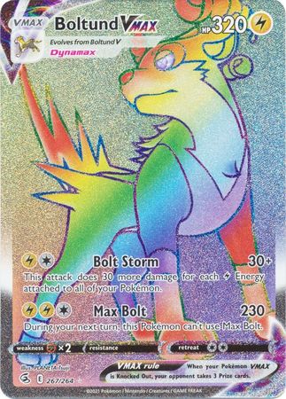 Sword & Shield: Fusion Strike: 267/264 - Boltund VMAX - Hyper Rare