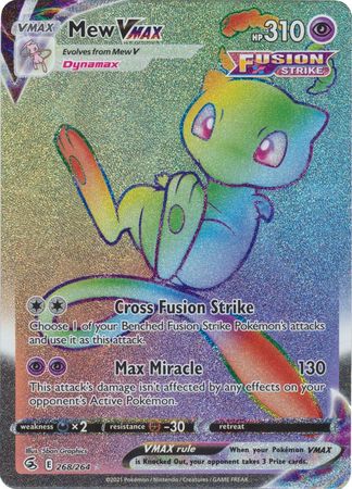 Sword & Shield: Fusion Strike: 268/264 - Mew VMAX - Hyper Rare