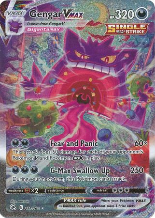 Sword & Shield: Fusion Strike: 271/264 - Gengar VMAX - Alternate Art Secret Rare