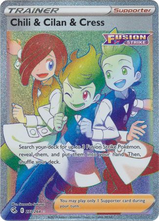 Sword & Shield: Fusion Strike: 273/264 - Chili & Cilan & Cress - Hyper Rare