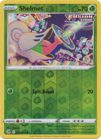 Sword & Shield: Fusion Strike: 013/264 - Shelmet - Common Reverse Holo