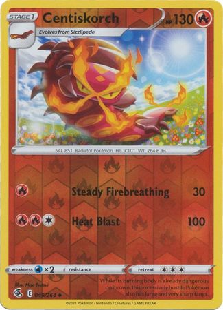 Sword & Shield: Fusion Strike: 049/264 - Centiskorch - Uncommon Reverse Holo