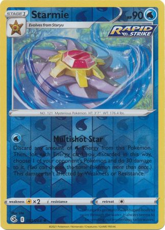 Sword & Shield: Fusion Strike: 053/264 - Starmie - Holo Rare Reverse Holo