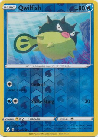 Sword & Shield: Fusion Strike: 060/264 - Qwilfish - Common Reverse Holo