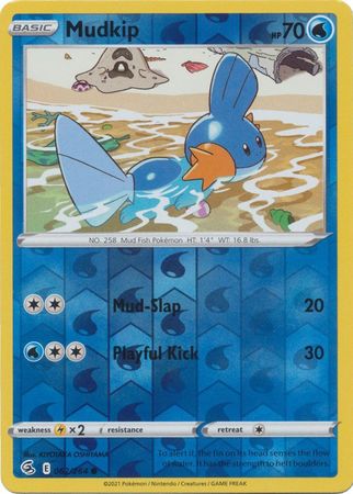 Sword & Shield: Fusion Strike: 062/264 - Mudkip - Common Reverse Holo