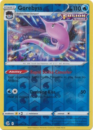 Sword & Shield: Fusion Strike: 067/264 - Gorebyss - Rare Reverse Holo