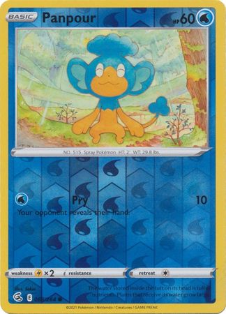 Sword & Shield: Fusion Strike: 068/264 - Panpour - Common Reverse Holo