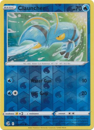 Sword & Shield: Fusion Strike: 074/264 - Clauncher - Common Reverse Holo