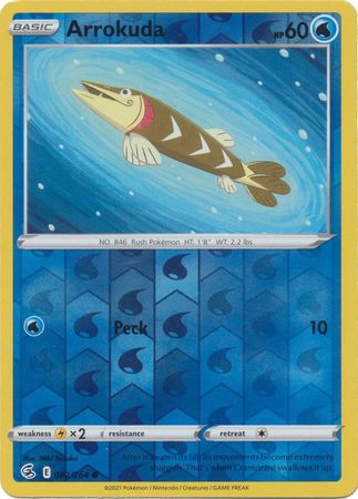 Sword & Shield: Fusion Strike: 082/264 - Arrokuda - Common Reverse Holo