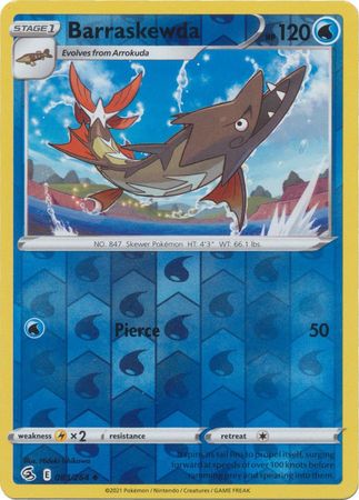 Sword & Shield: Fusion Strike: 083/264 - Barraskewda - Uncommon Reverse Holo