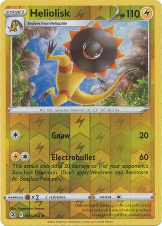 Sword & Shield: Fusion Strike: 099/264 - Heliolisk - Uncommon Reverse Holo