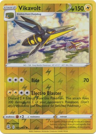 Sword & Shield: Fusion Strike: 101/264 - Vikavolt - Rare Reverse Holo