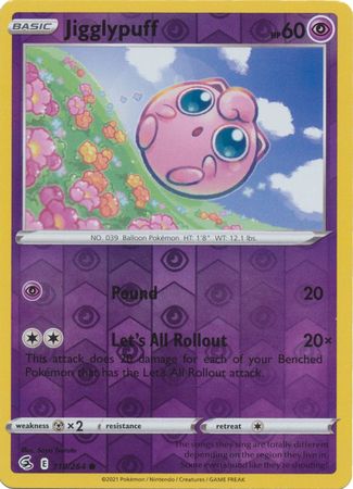 Sword & Shield: Fusion Strike: 110/264 - Jigglypuff - Common Reverse Holo