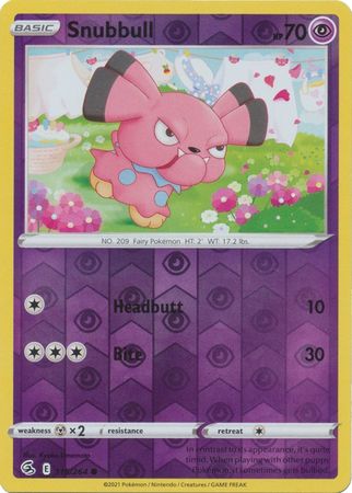 Sword & Shield: Fusion Strike: 115/264 - Snubbull - Common Reverse Holo