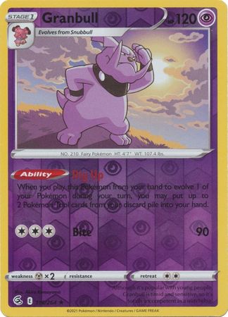 Sword & Shield: Fusion Strike: 116/264 - Granbull - Rare Reverse Holo