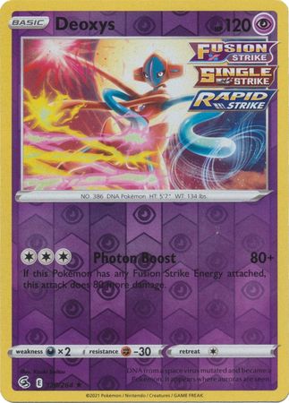 Sword & Shield: Fusion Strike: 120/264 - Deoxys - Holo Rare Reverse Holo