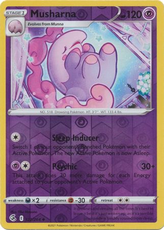 Sword & Shield: Fusion Strike: 122/264 - Musharna - Uncommon Reverse Holo
