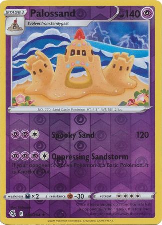 Sword & Shield: Fusion Strike: 126/264 - Palossand - Rare Reverse Holo