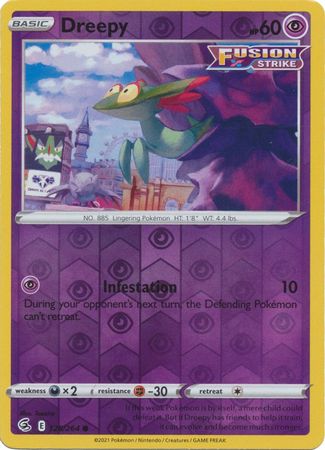 Sword & Shield: 128/264 - Dreepy - Common Reverse Holo