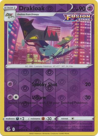 Sword & Shield: 129/264 - Drakloak - Uncommon Reverse Holo
