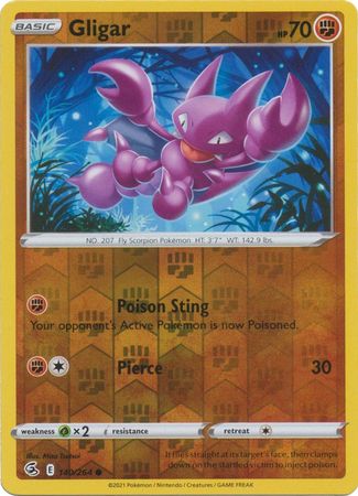 Sword & Shield: Fusion Strike: 140/264 - Gligar - Common Reverse Holo