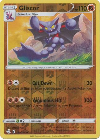 Sword & Shield: Fusion Strike: 141/264 - Gliscor - Uncommon Reverse Holo